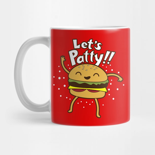 Funny Kawaii Burger Pun Party Cartoon Gift for Burger Lovers by BoggsNicolas